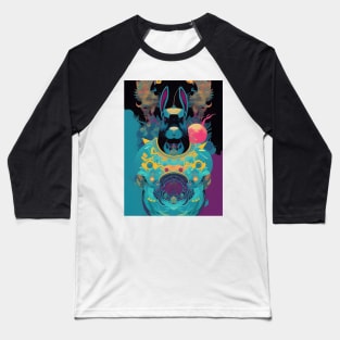 Colorful Year of the Rabbit 08 AI Art Baseball T-Shirt